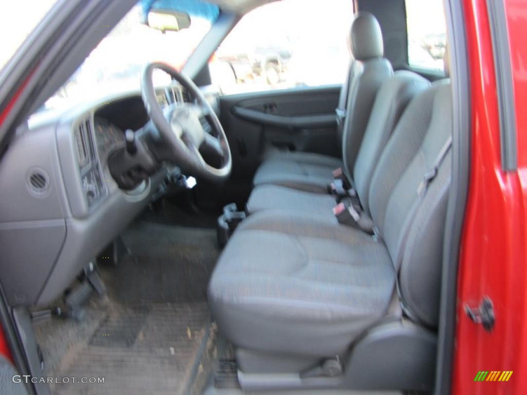2003 Sierra 1500 Regular Cab - Fire Red / Dark Pewter photo #9