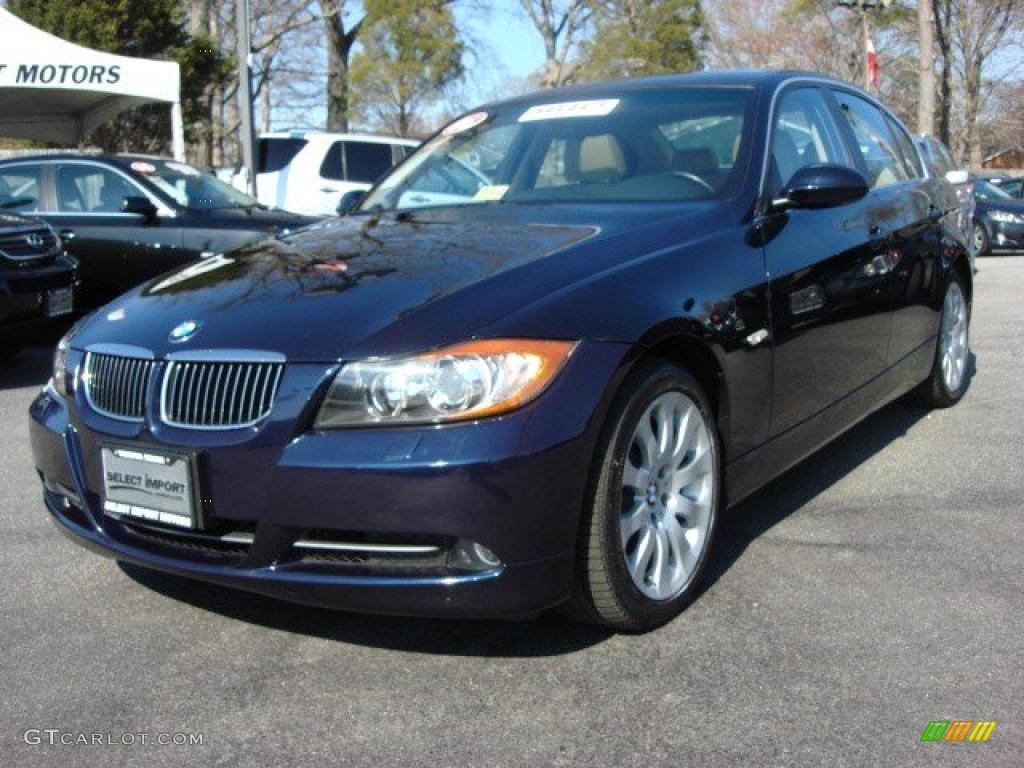 2006 3 Series 330xi Sedan - Monaco Blue Metallic / Beige photo #1