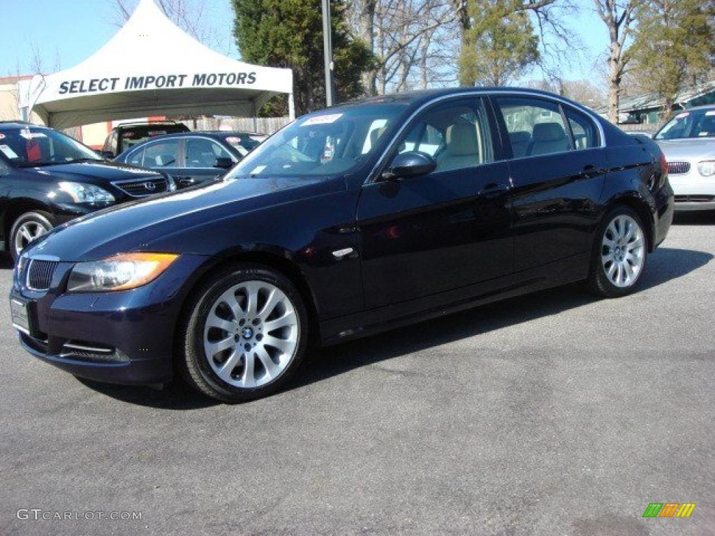 2006 3 Series 330xi Sedan - Monaco Blue Metallic / Beige photo #2