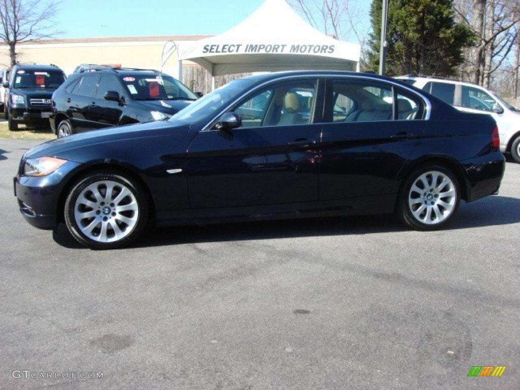 2006 3 Series 330xi Sedan - Monaco Blue Metallic / Beige photo #3