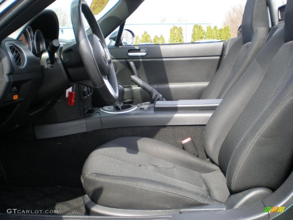 Black Interior 2007 Mazda MX-5 Miata Touring Roadster Photo #46909160