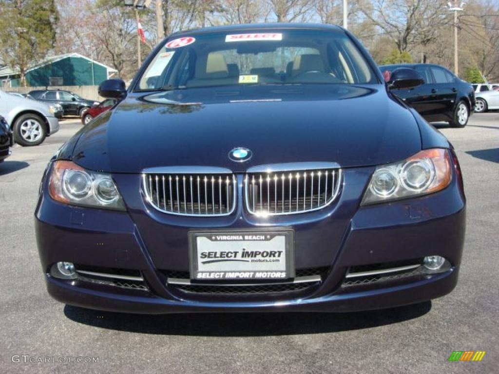 2006 3 Series 330xi Sedan - Monaco Blue Metallic / Beige photo #7