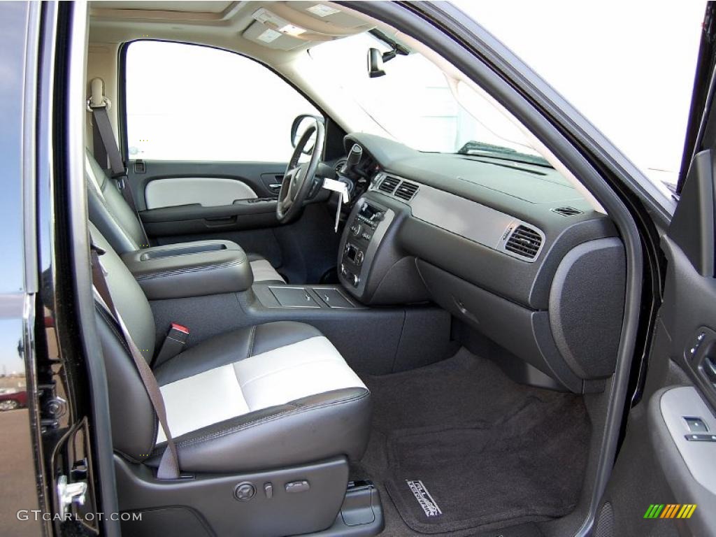 Ebony/Light Titanium Interior 2008 GMC Sierra 1500 SLT Crew Cab 4x4 Photo #46910333