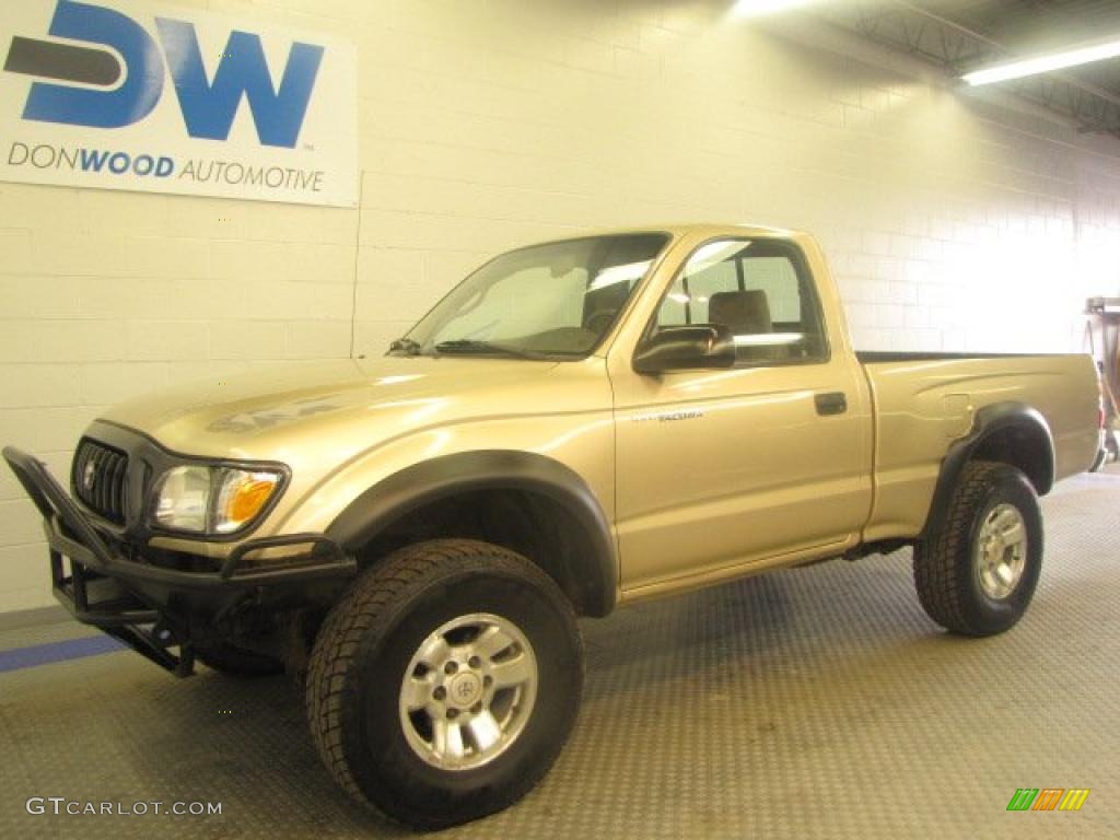 2003 Tacoma Regular Cab 4x4 - Mystic Gold Metallic / Oak photo #2