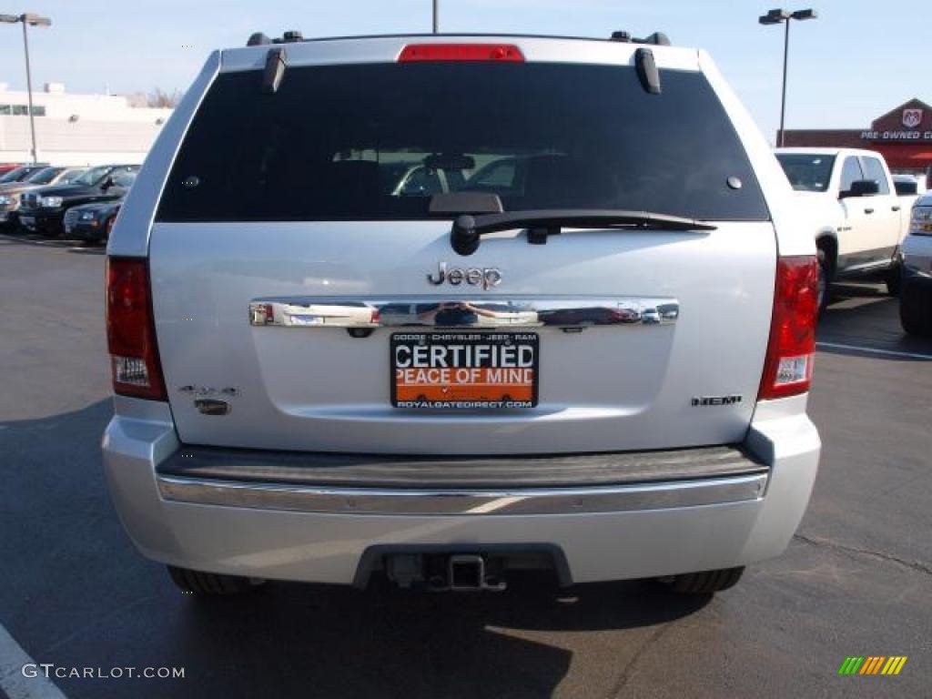 2008 Grand Cherokee Overland 4x4 - Bright Silver Metallic / Saddle Brown/Dark Slate Gray photo #6