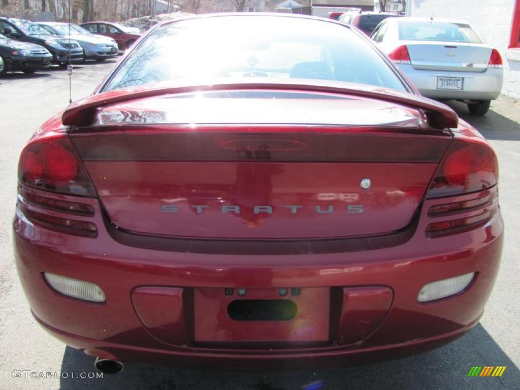 2001 Stratus R/T Coupe - Inferno Red Tinted Pearl / Black/Beige photo #17