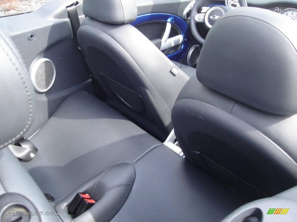2007 Cooper S Convertible - Lightning Blue Metallic / Carbon Black/Black photo #13
