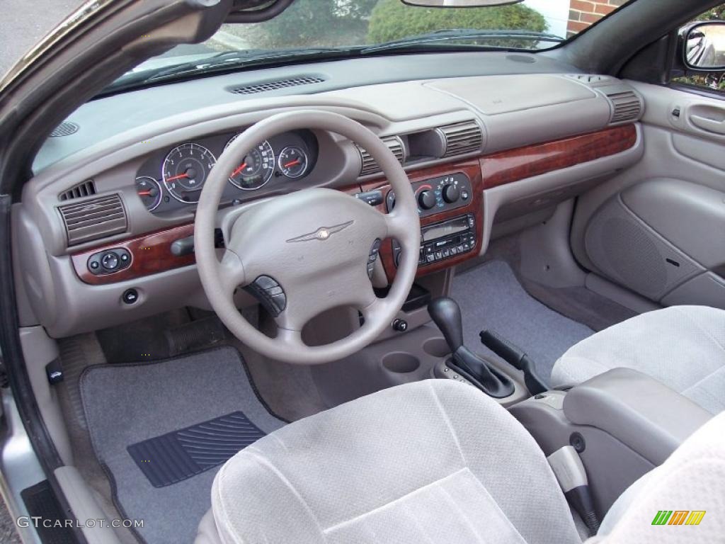 Sandstone Interior 2001 Chrysler Sebring LX Convertible Photo #46914335