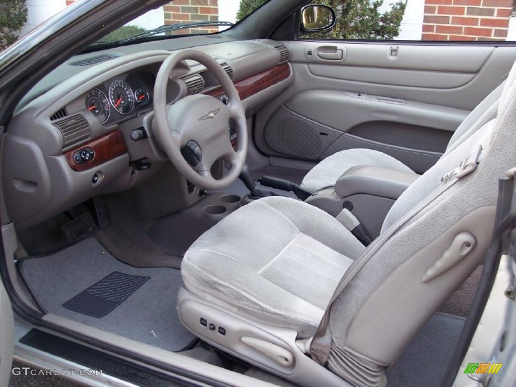 Sandstone Interior 2001 Chrysler Sebring LX Convertible Photo #46914356