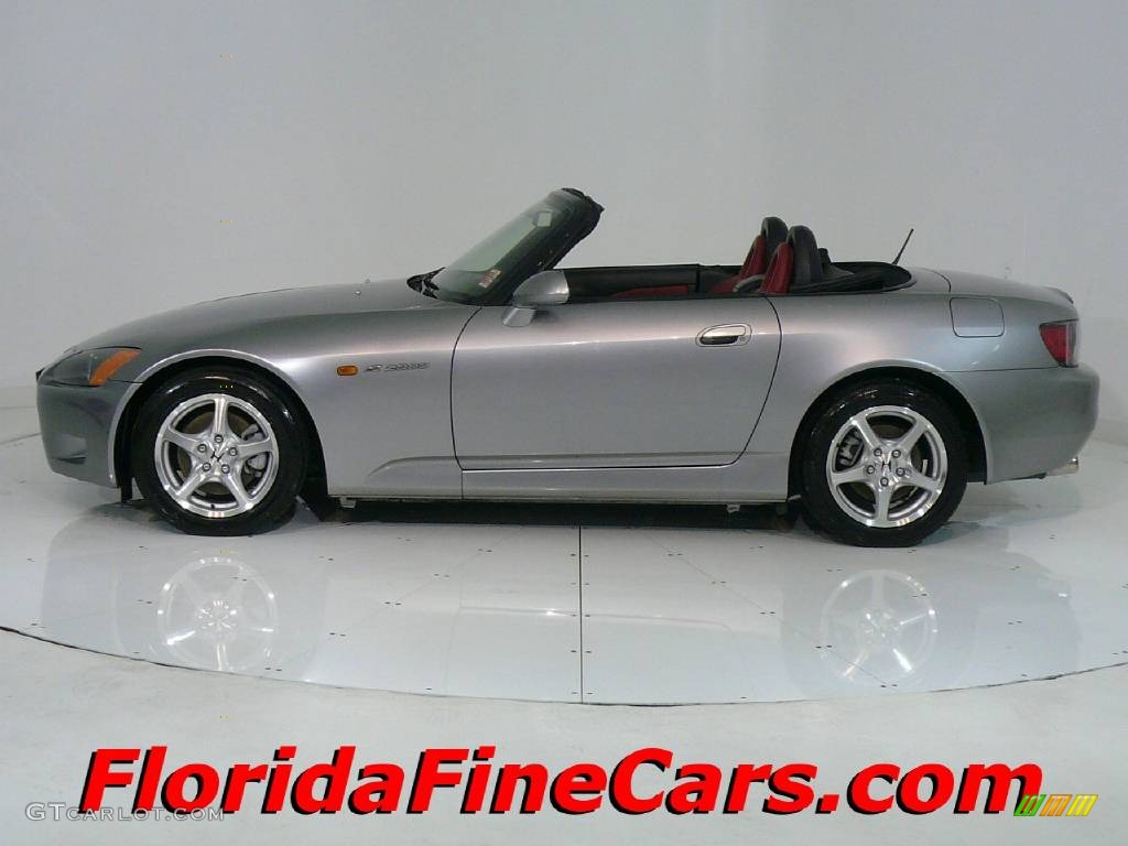 2001 S2000 Roadster - Silverstone Metallic / Red photo #3