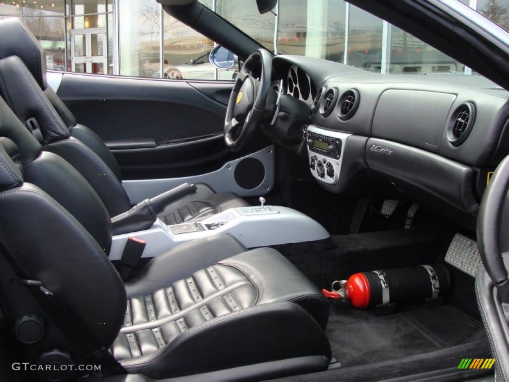 Black Interior 2001 Ferrari 360 Spider F1 Photo #46914767