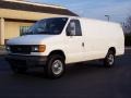 Oxford White 2004 Ford E Series Van E350 Commercial Utility Exterior