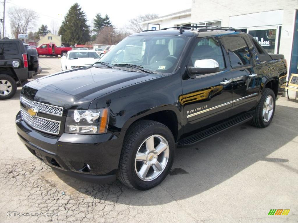 Black 2011 Chevrolet Avalanche LTZ 4x4 Exterior Photo #46916489