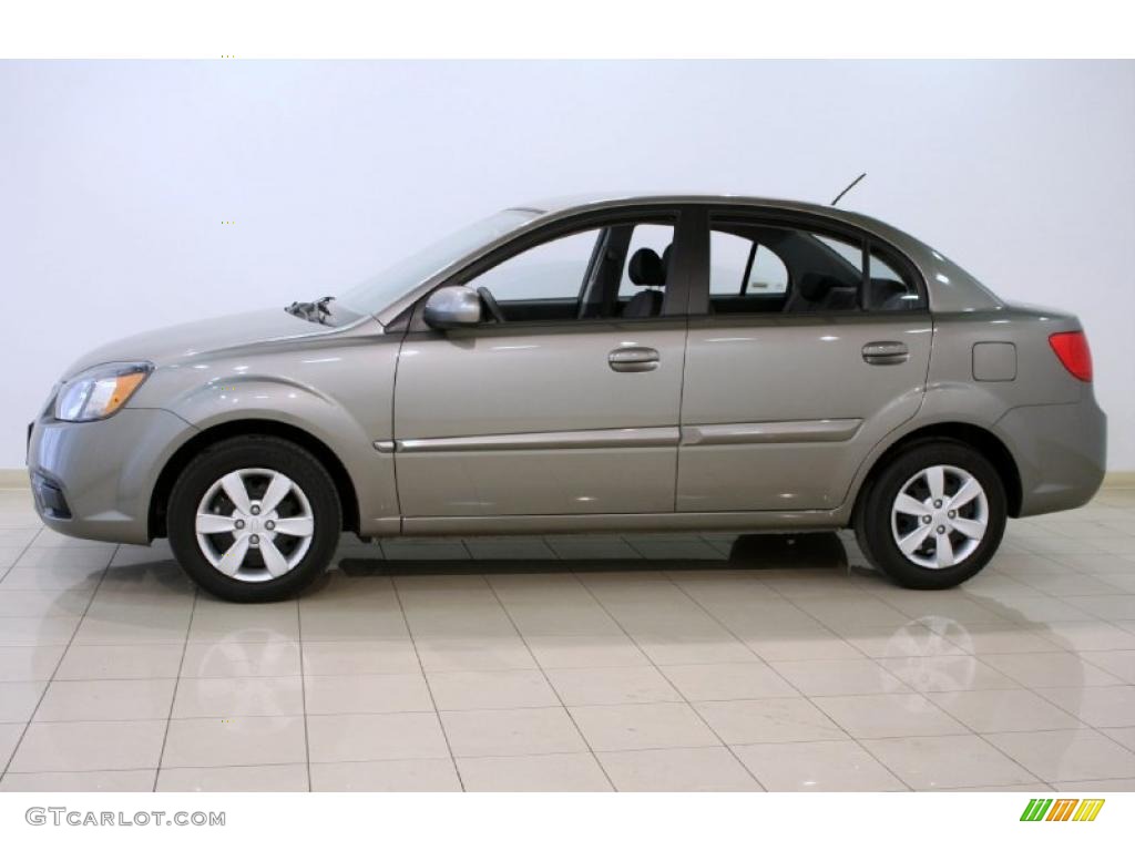 Titanium 2010 Kia Rio LX Sedan Exterior Photo #46916543