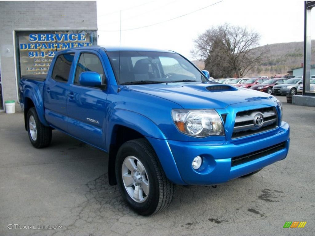 Speedway Blue 2010 Toyota Tacoma V6 SR5 TRD Sport Double Cab 4x4 Exterior Photo #46917233