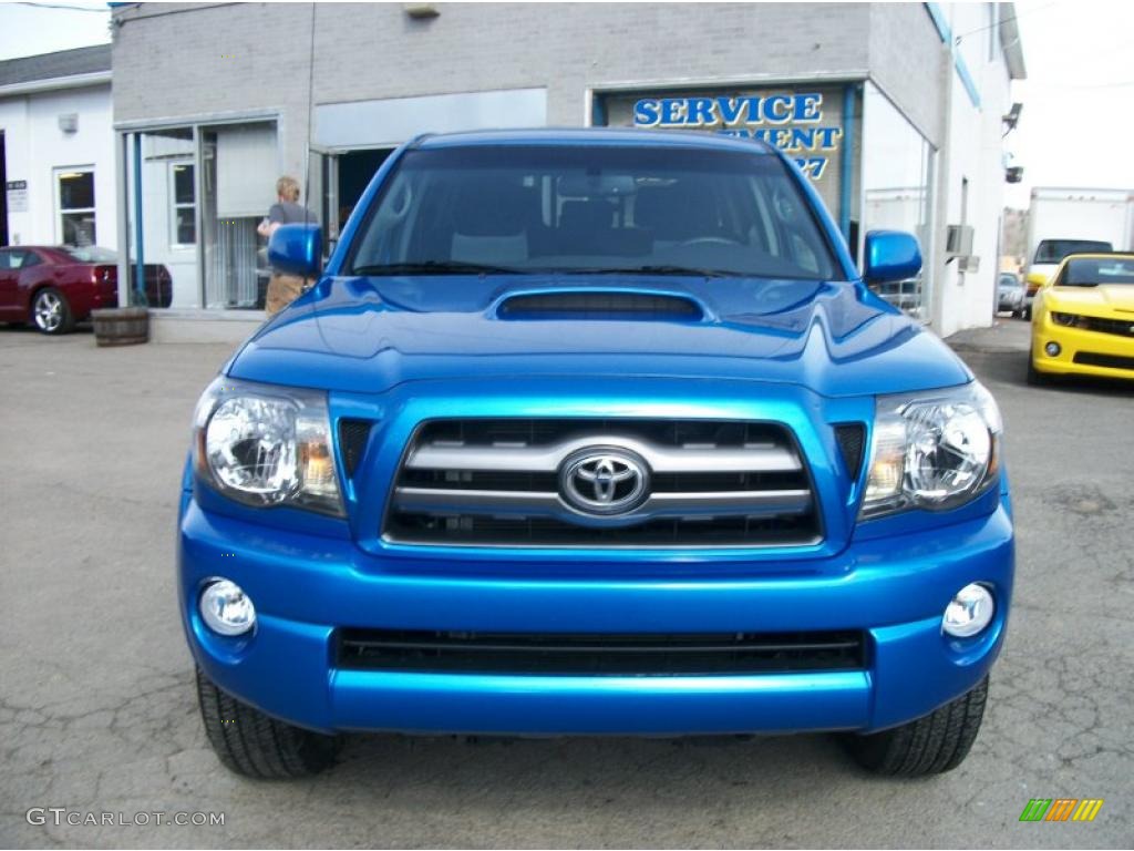 Speedway Blue 2010 Toyota Tacoma V6 SR5 TRD Sport Double Cab 4x4 Exterior Photo #46917239