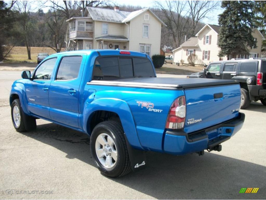 2010 Tacoma V6 SR5 TRD Sport Double Cab 4x4 - Speedway Blue / Graphite photo #57