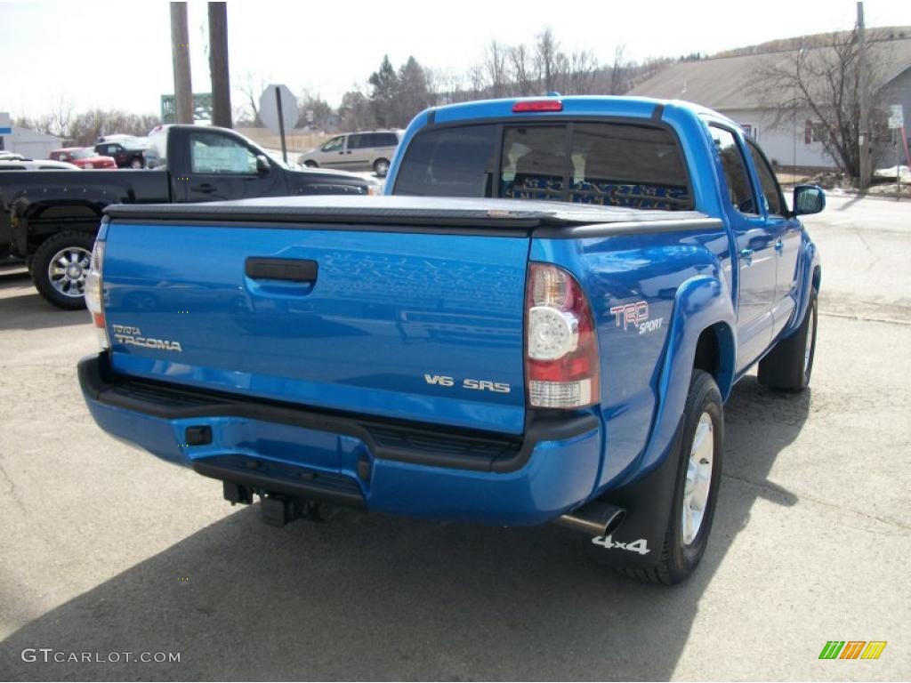 2010 Tacoma V6 SR5 TRD Sport Double Cab 4x4 - Speedway Blue / Graphite photo #60