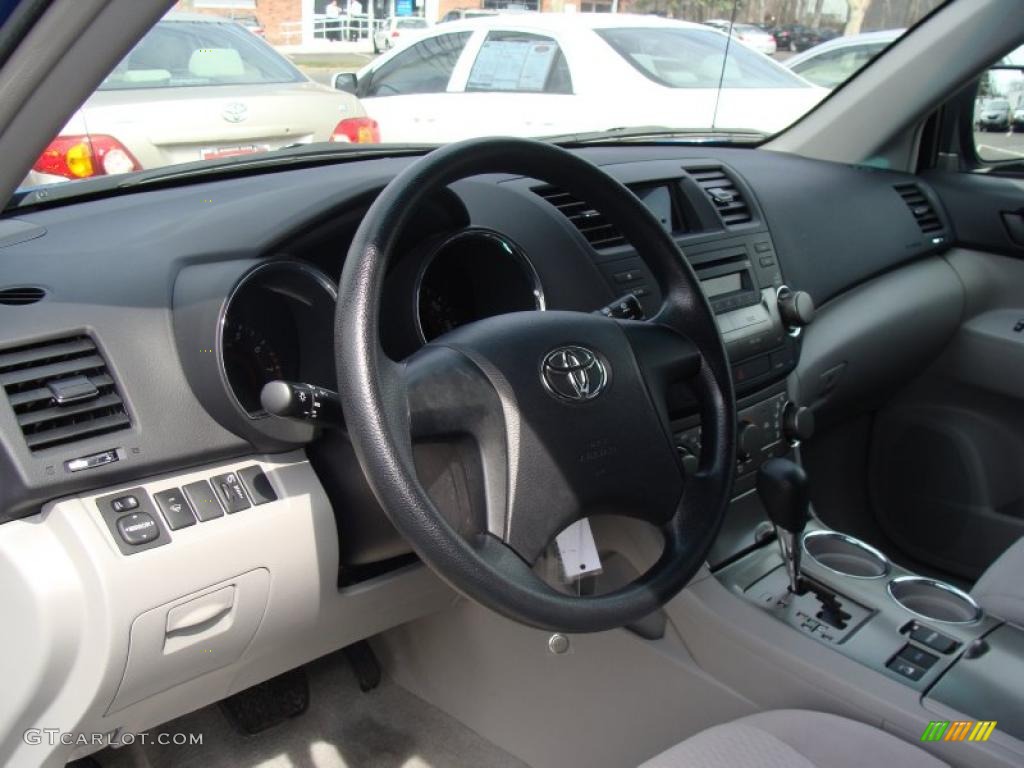 2008 Highlander 4WD - Blue Streak Metallic / Ash Gray photo #12