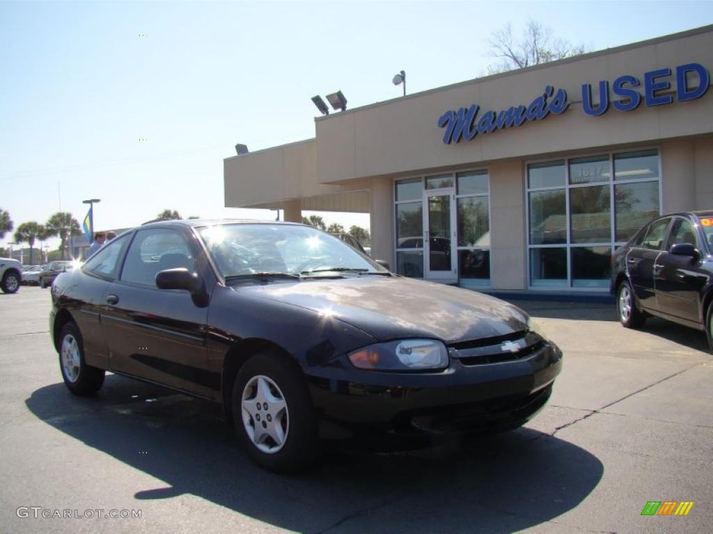 2003 Cavalier Coupe - Black / Graphite Gray photo #2