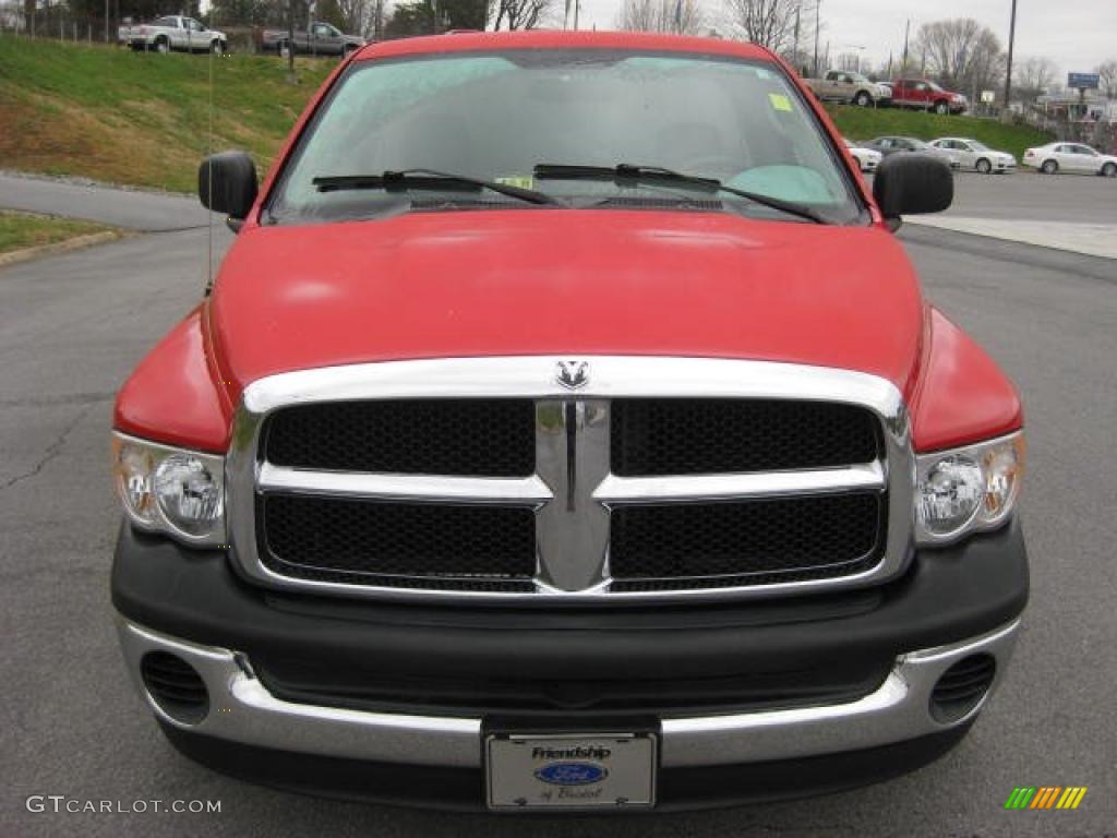 2003 Ram 1500 ST Regular Cab - Flame Red / Taupe photo #3