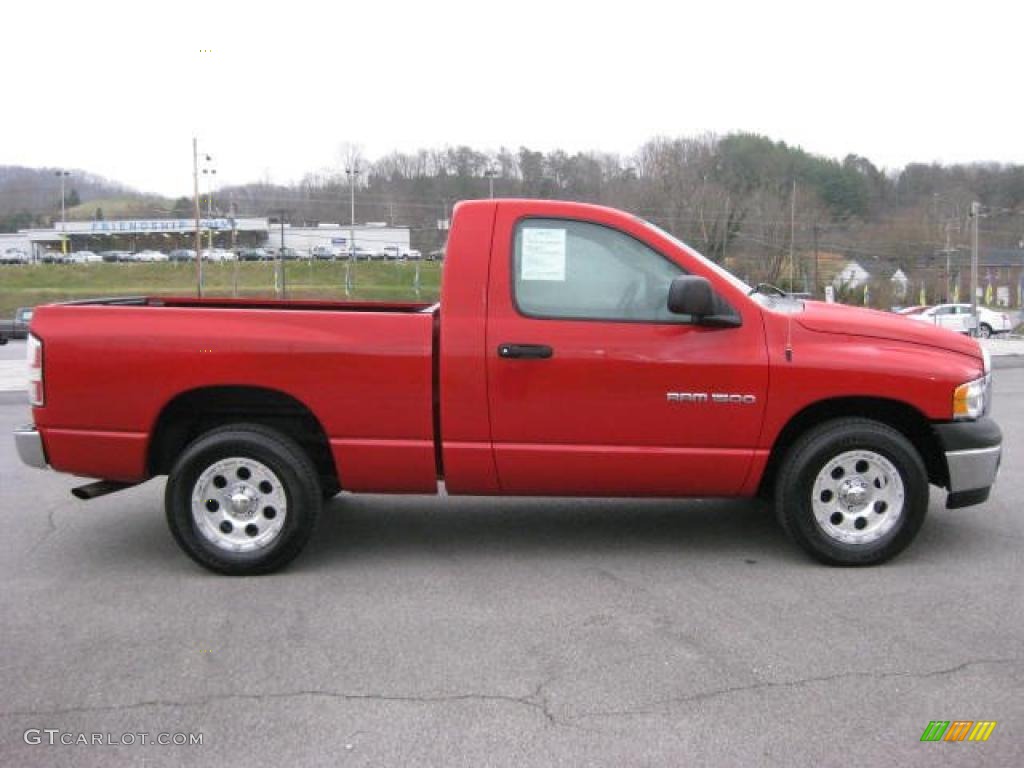 2003 Ram 1500 ST Regular Cab - Flame Red / Taupe photo #5