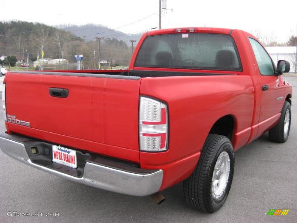 2003 Ram 1500 ST Regular Cab - Flame Red / Taupe photo #6