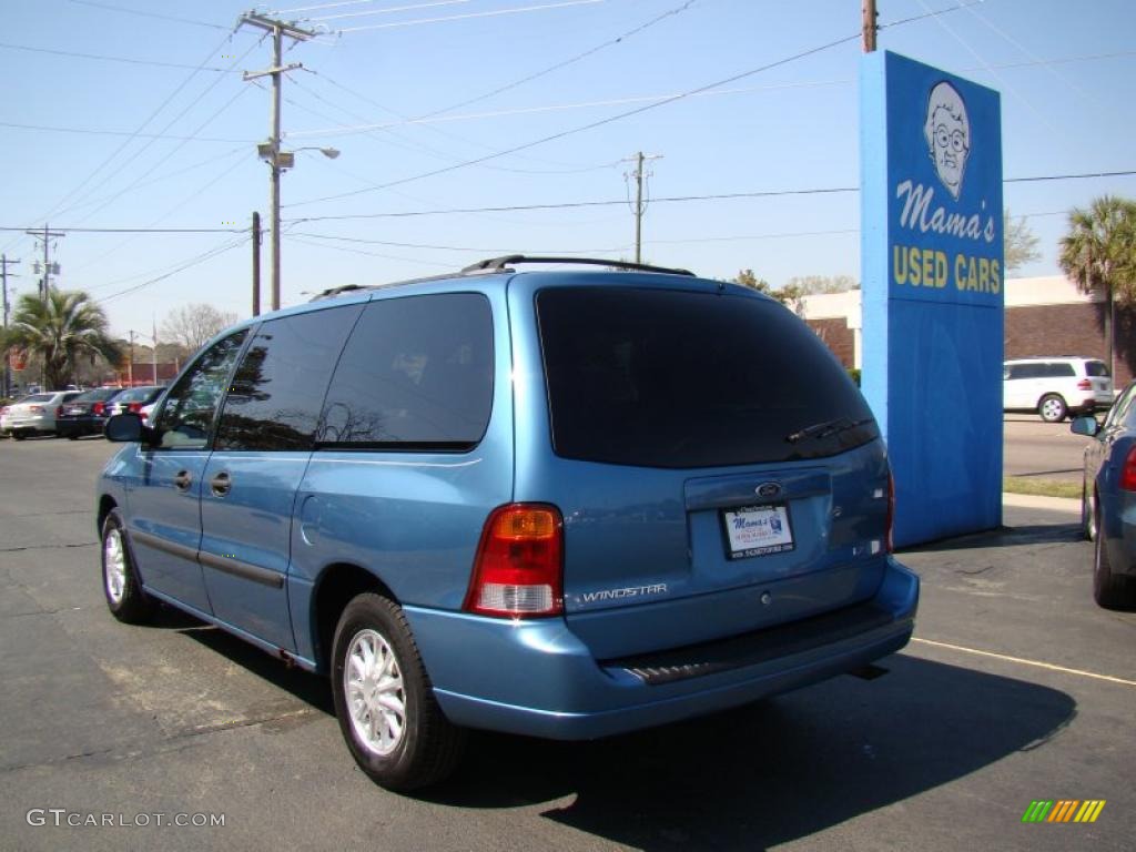 2002 Windstar LX - Light Sapphire Blue Metallic / Medium Parchment Beige photo #6