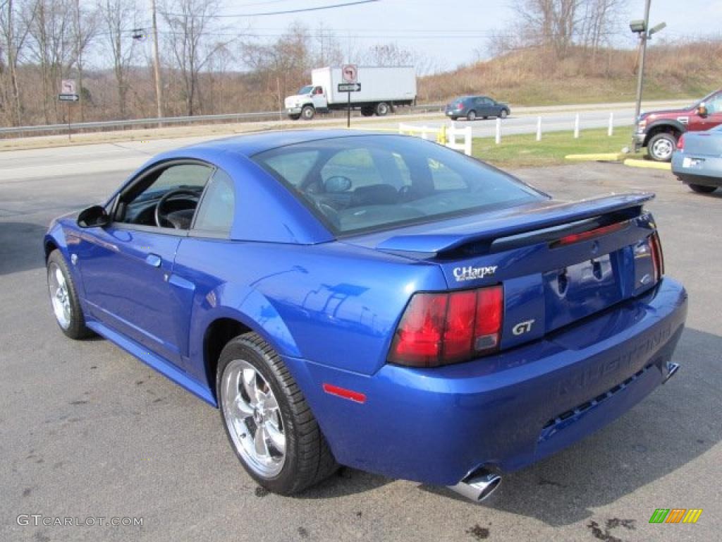 2004 Mustang GT Coupe - Sonic Blue Metallic / Dark Charcoal photo #8