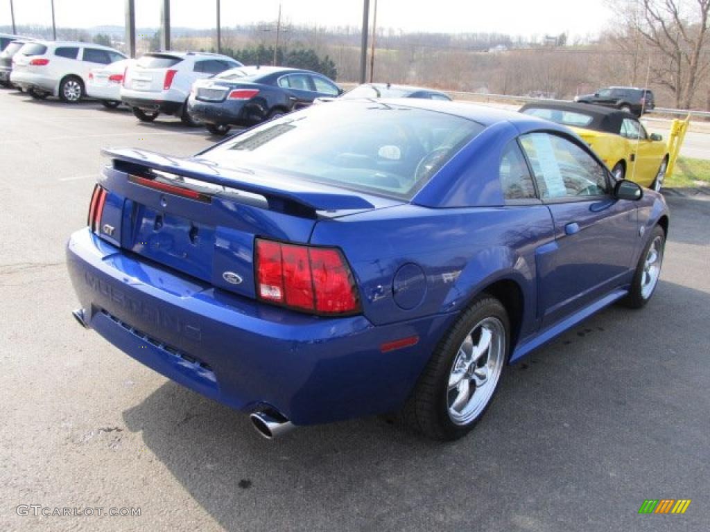 2004 Mustang GT Coupe - Sonic Blue Metallic / Dark Charcoal photo #10
