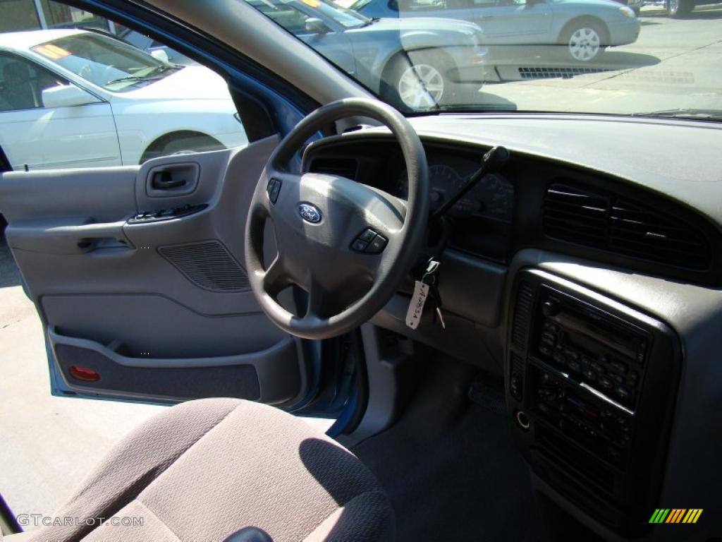 2002 Windstar LX - Light Sapphire Blue Metallic / Medium Parchment Beige photo #19