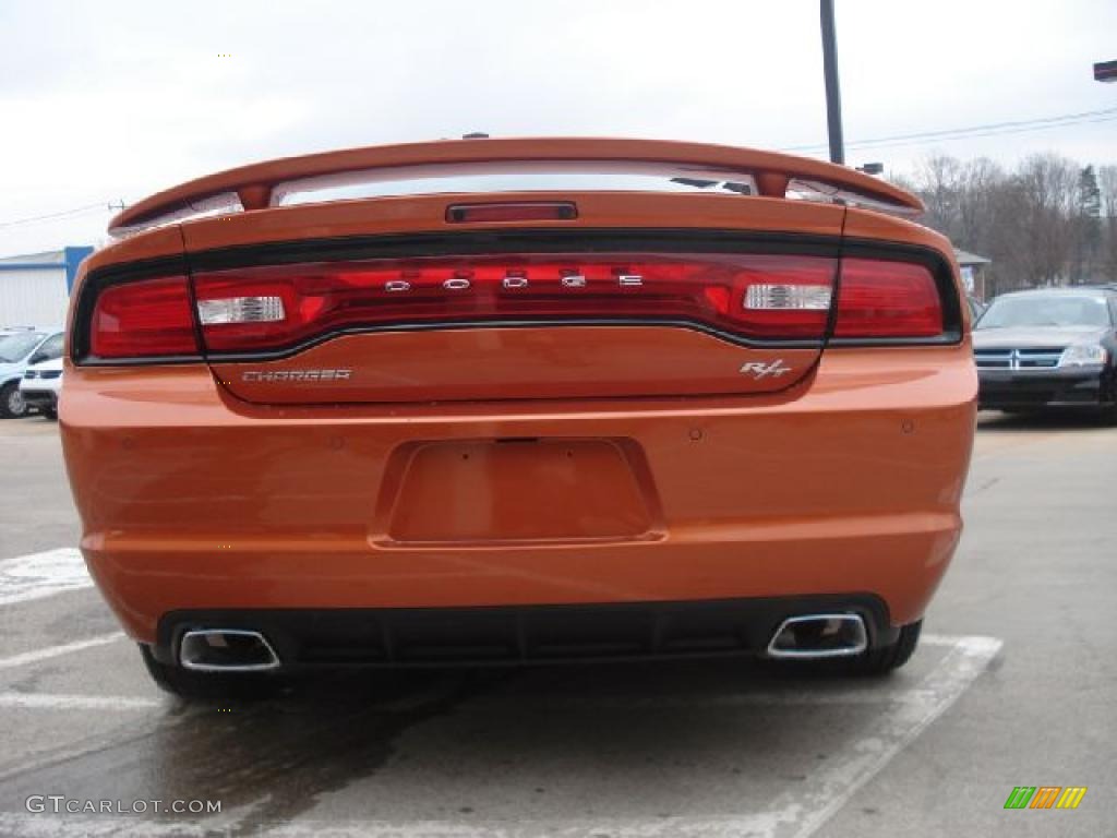 Toxic Orange Pearl 2011 Dodge Charger R/T Plus Exterior Photo #46920230