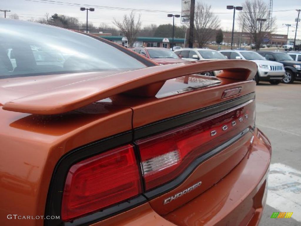 Toxic Orange Pearl 2011 Dodge Charger R/T Plus Exterior Photo #46920371