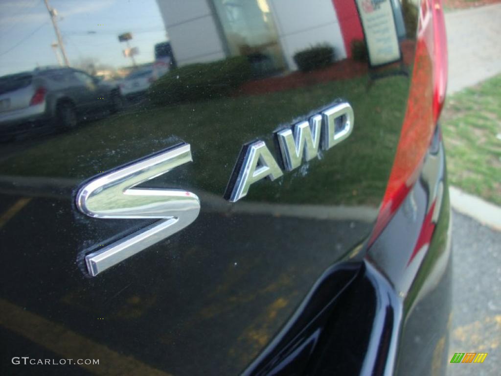 2007 Murano S AWD - Super Black / Cafe Latte photo #6