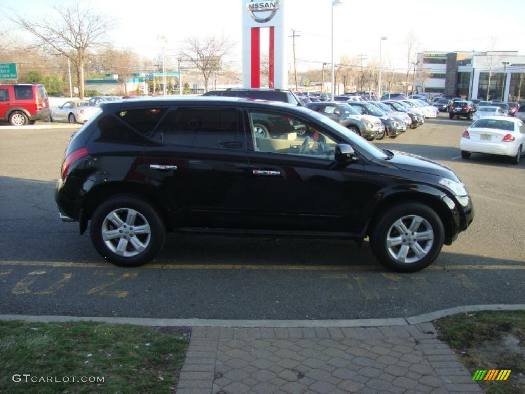 2007 Murano S AWD - Super Black / Cafe Latte photo #8