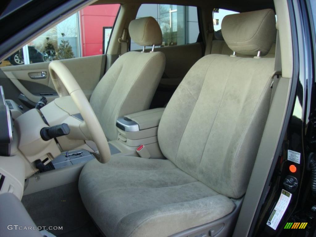 2007 Murano S AWD - Super Black / Cafe Latte photo #19