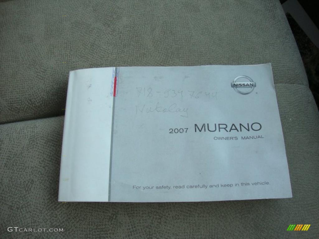 2007 Murano S AWD - Super Black / Cafe Latte photo #26