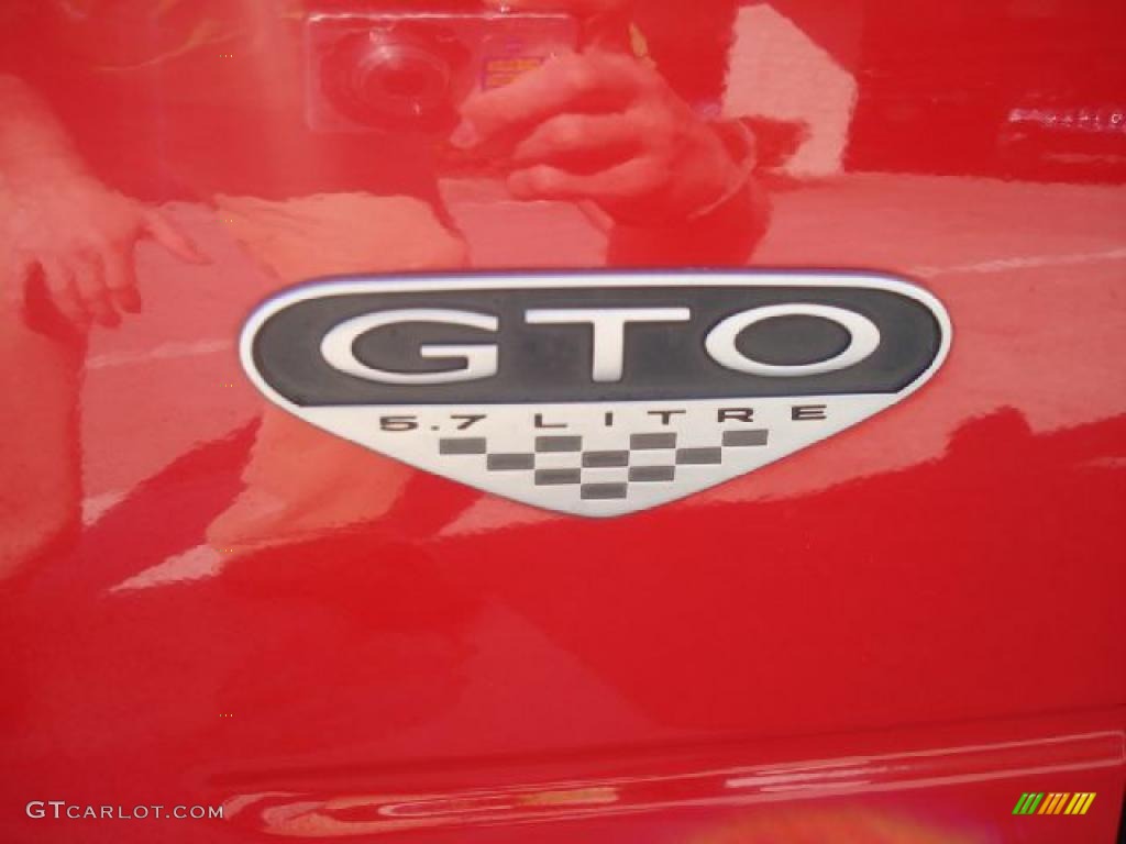 2004 GTO Coupe - Torrid Red / Red photo #30