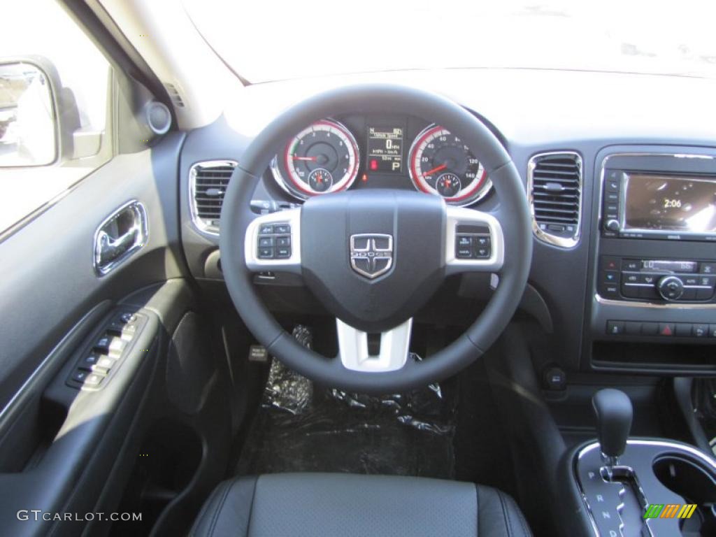2011 Dodge Durango Express Black Steering Wheel Photo #46922768