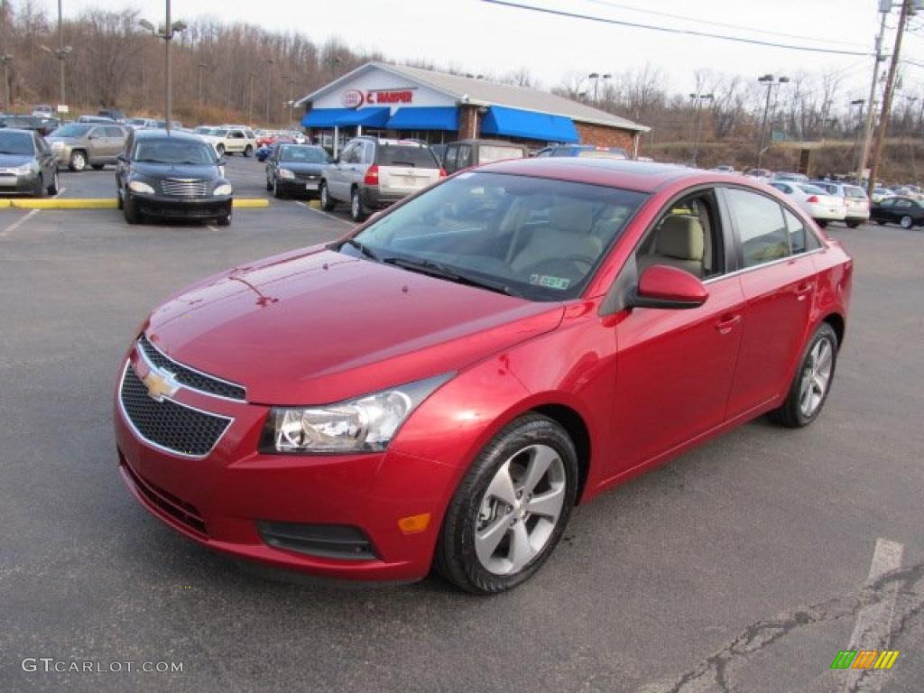 Crystal Red Metallic Tintcoat 2011 Chevrolet Cruze LT Exterior Photo #46923116