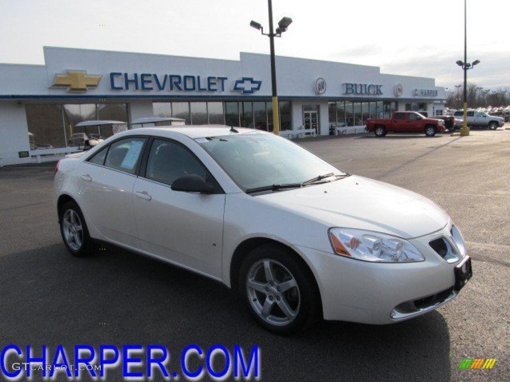 2008 G6 V6 Sedan - White Diamond Tri Coat / Ebony Black photo #1
