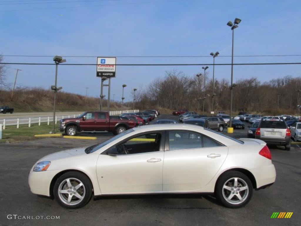 2008 G6 V6 Sedan - White Diamond Tri Coat / Ebony Black photo #6