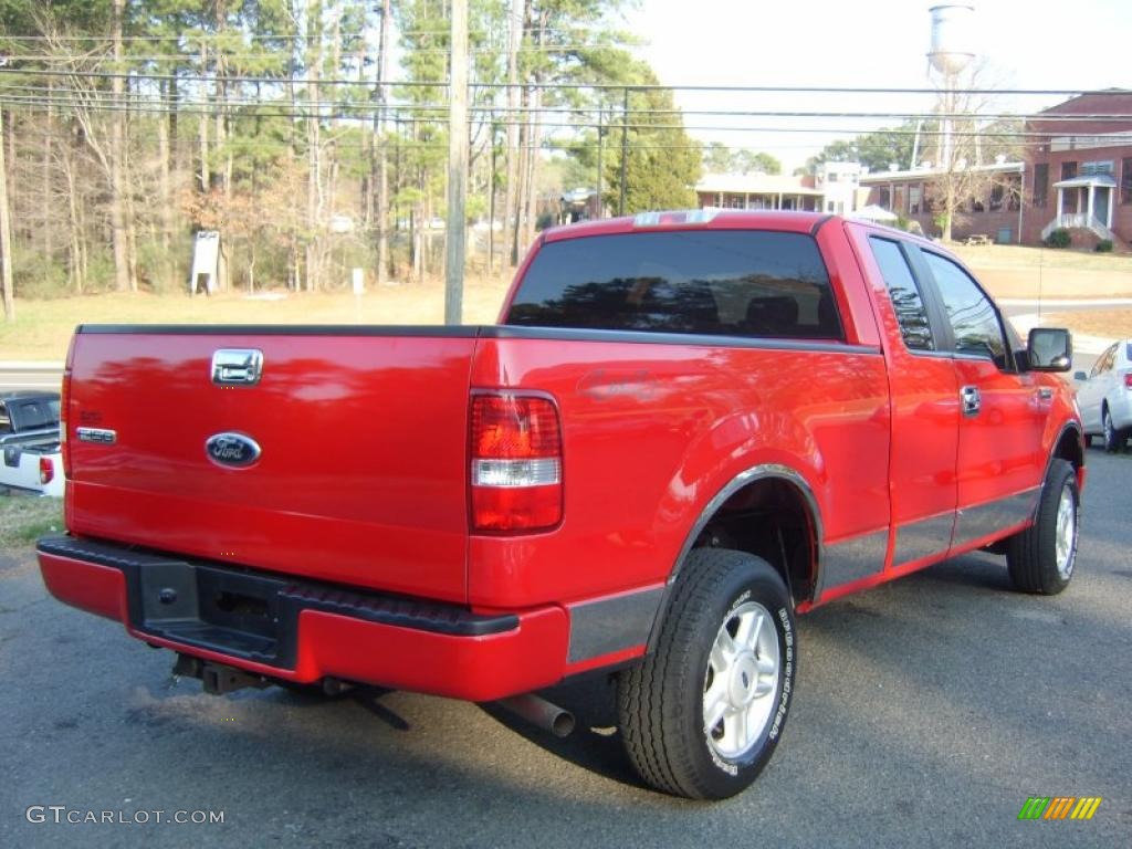 Bright Red 2007 Ford F150 XLT SuperCab 4x4 Exterior Photo #46923665