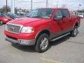 2004 Bright Red Ford F150 Lariat SuperCrew 4x4  photo #10