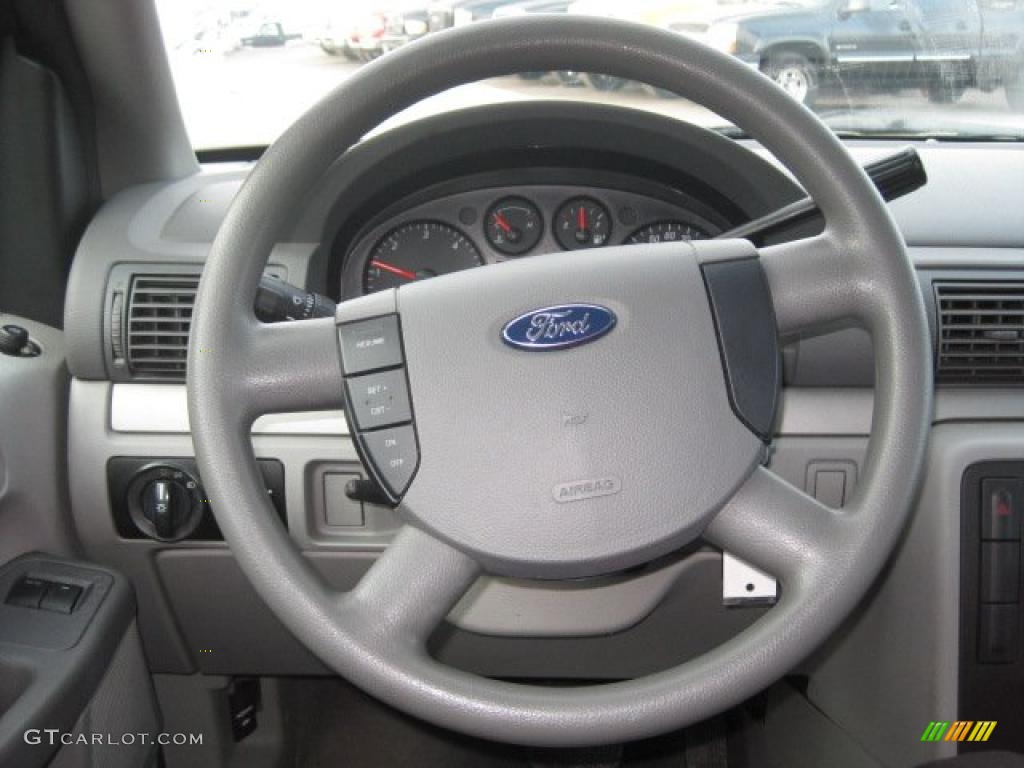 2007 Ford Freestar SE Flint Gray Steering Wheel Photo #46925363
