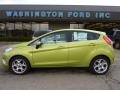 2011 Lime Squeeze Metallic Ford Fiesta SES Hatchback  photo #1