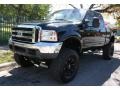 1999 Black Ford F250 Super Duty Lariat Extended Cab 4x4  photo #1