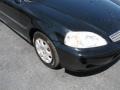 2000 Flamenco Black Pearl Honda Civic LX Sedan  photo #2