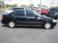 2000 Flamenco Black Pearl Honda Civic LX Sedan  photo #12