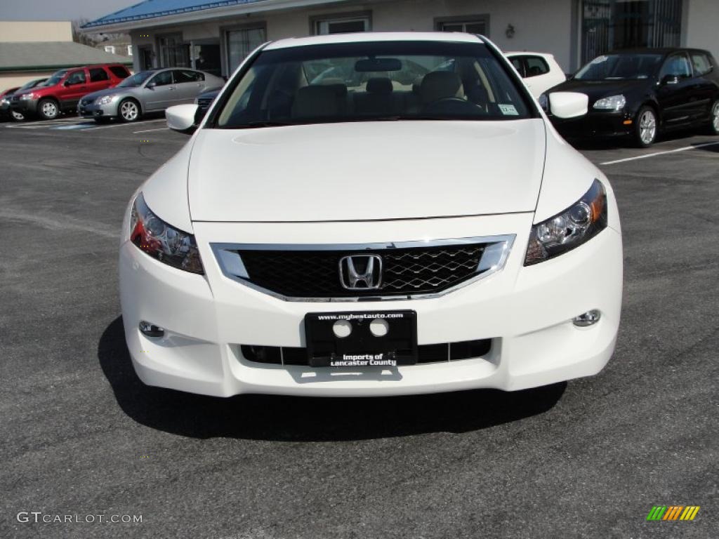 2010 Accord EX-L V6 Coupe - Taffeta White / Ivory photo #5